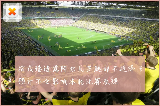 宿茂臻透露阿尔瓦罗腿部不适泽卡预计不会影响本轮比赛表现